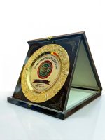 Custom Engraved Shield Award with Wooden Case Personalized Achievement Trophy - Image 2