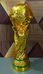 FIFA World Cup Soccer Trophy Resin Golden Champion Cup 10, 14, 17 inches - Image 15