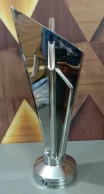 T20 World Cup Championship Trophy Replica Premium stainless steel 18 Inches